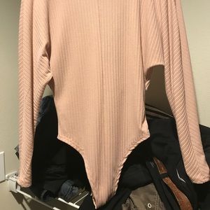 Boohoo pastel pink bodysuit